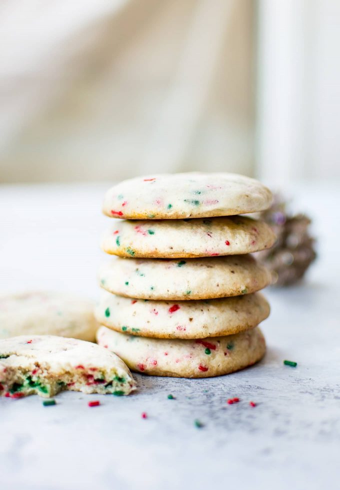 These vegan sugar cookies are super soft, easy, and require no chilling! A delicious dairy-free sugar cookie recipe. 