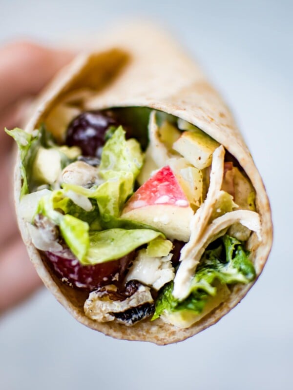 These Waldorf chicken salad wraps are fast, easy, and a tasty way to enjoy the classic recipe! Ready in only 15 minutes.