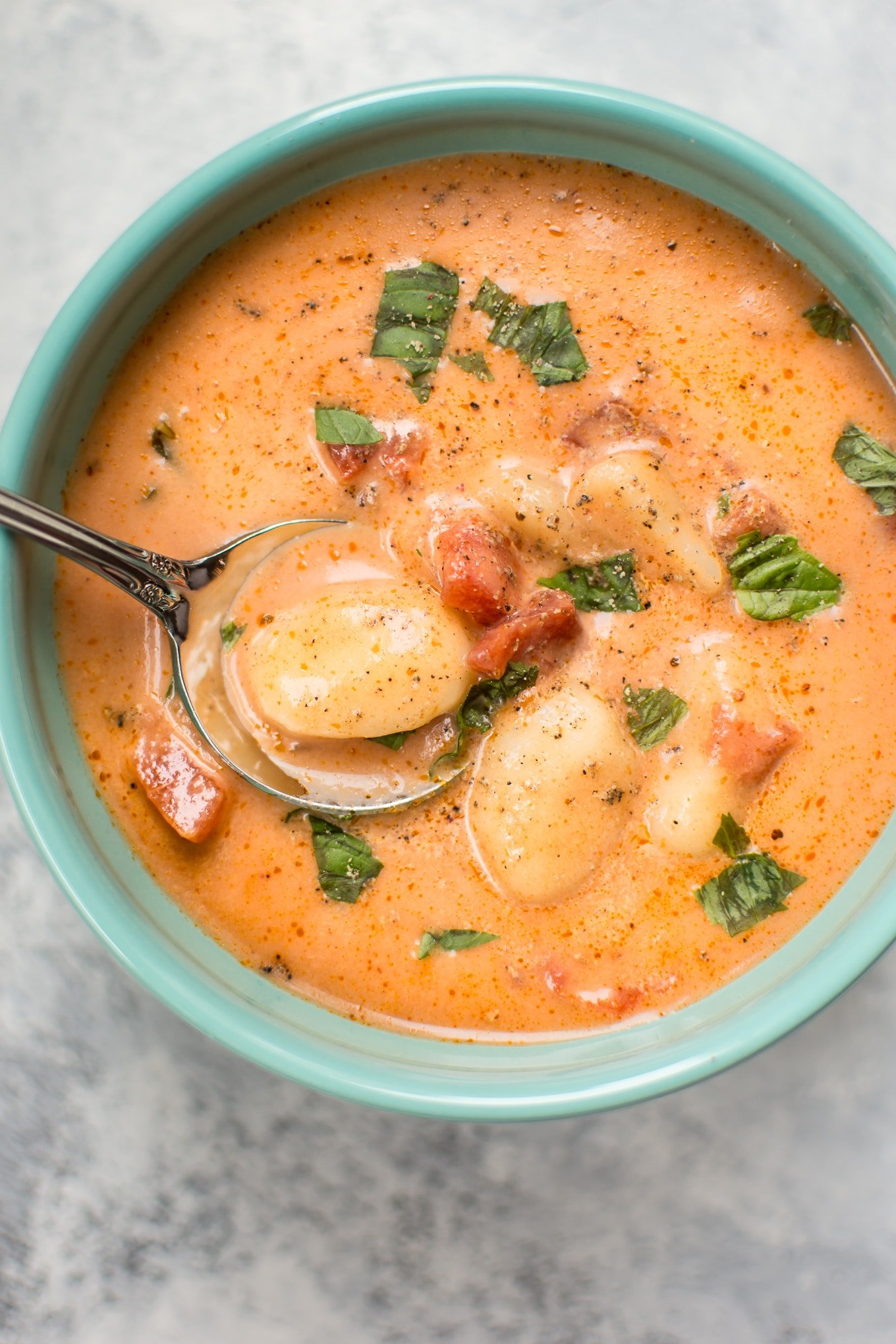 Creamy Tomato Gnocchi Soup • Salt & Lavender
