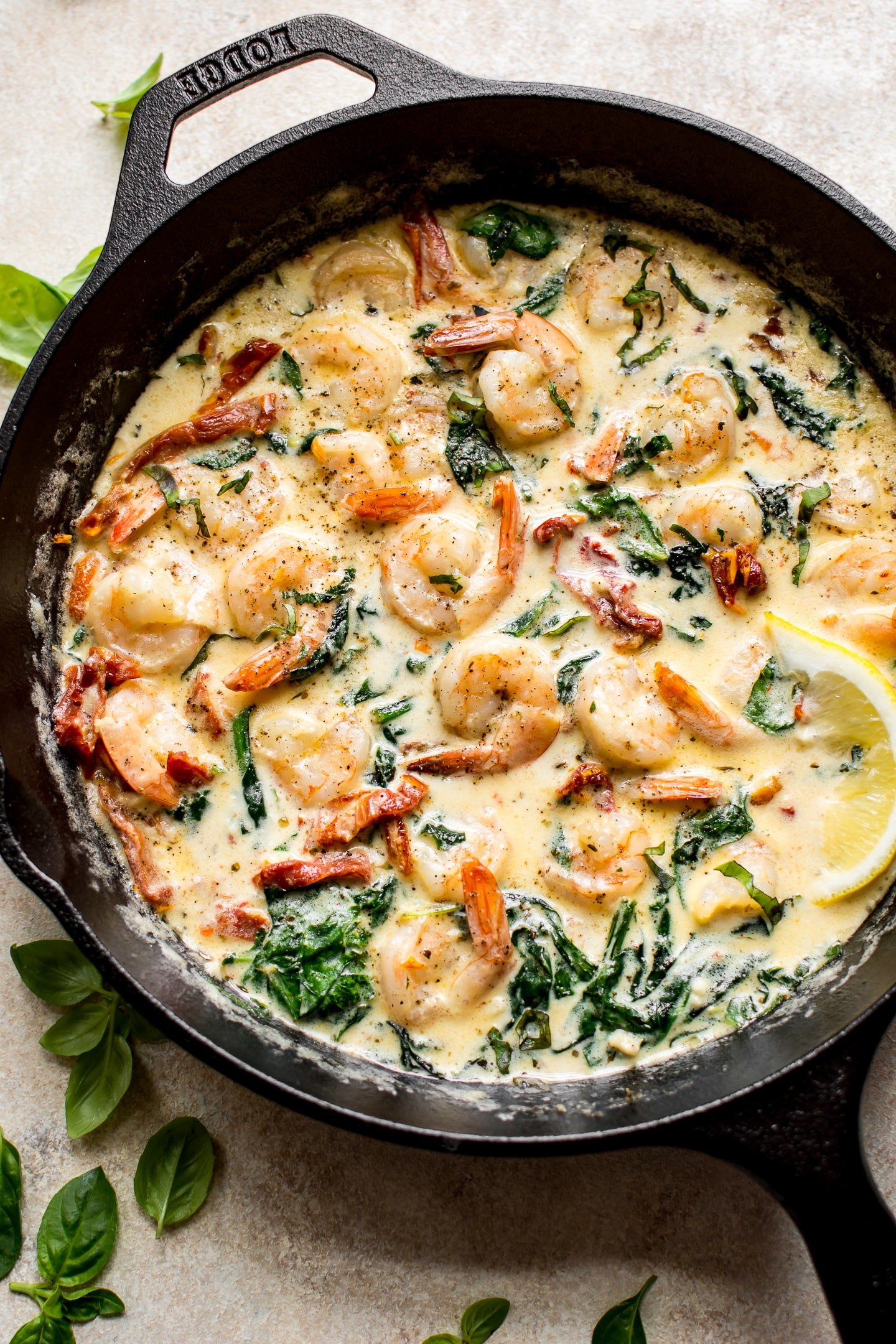 Easy Creamy Tuscan Shrimp Recipe Salt Lavender