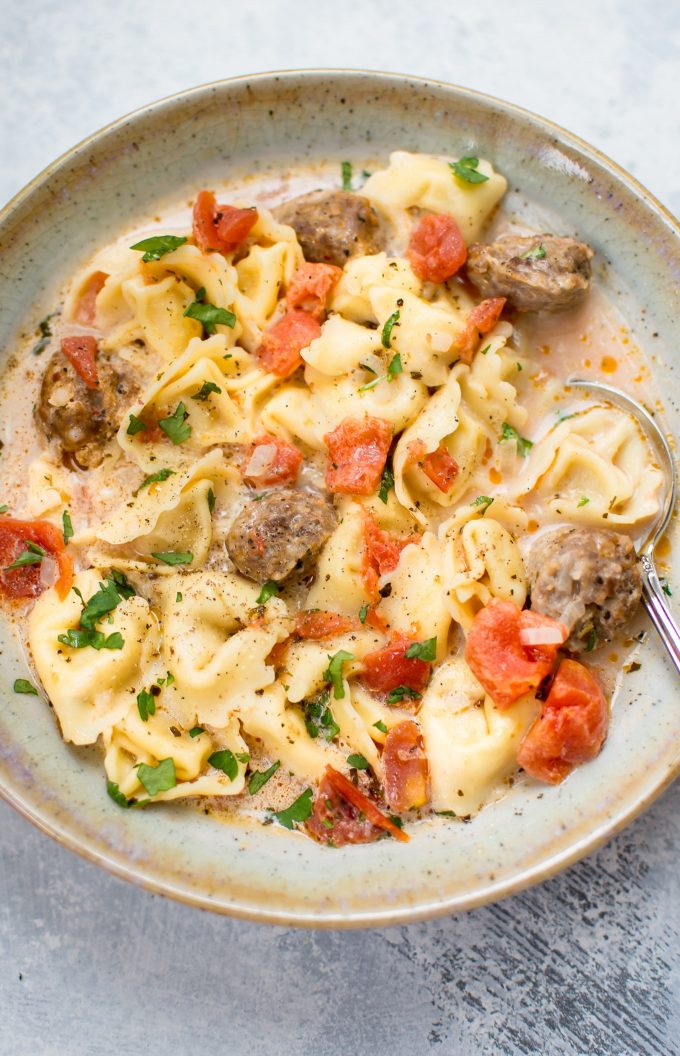 Italian Sausage Tortellini Soup • Salt & Lavender