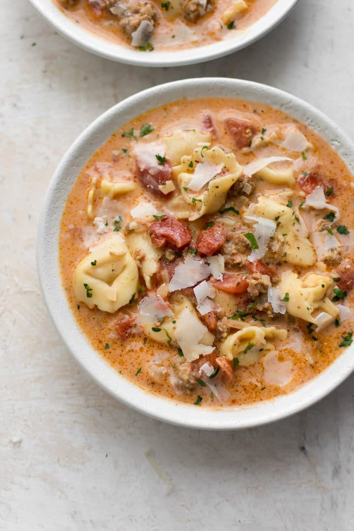 Italian Sausage Tortellini Soup • Salt & Lavender