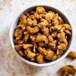 These candied cashews are addictive! They make the perfect homemade gift or topping for a salad. The best part? Only 3 ingredients are needed and they're ready in 15 minutes.