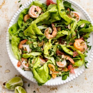This shrimp and citrus salad is easy, fresh, colorful, and healthy! It comes together quickly and makes a perfectly refreshing and delicious side salad or light main course.