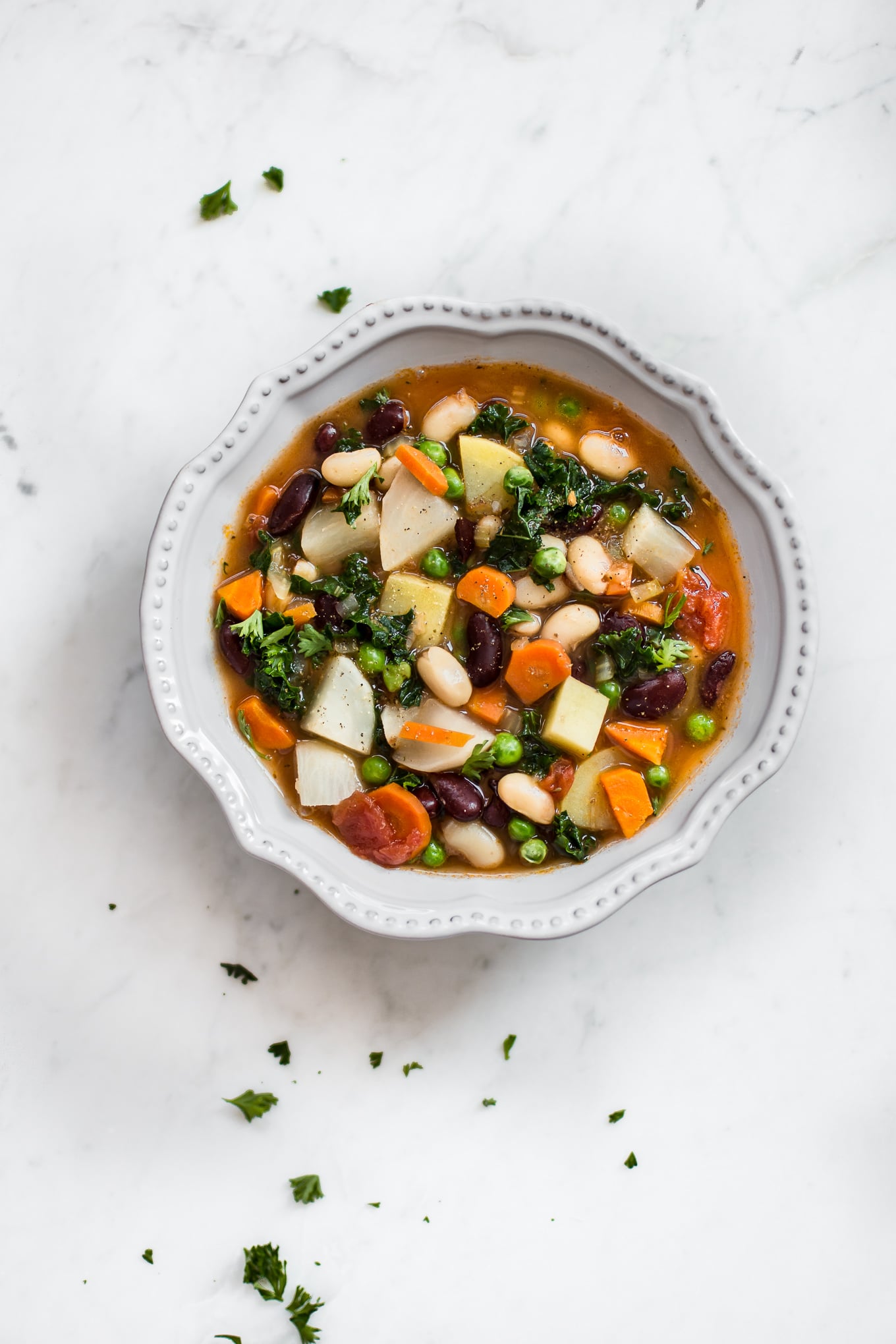 Easy Vegetable and Bean Soup • Salt & Lavender