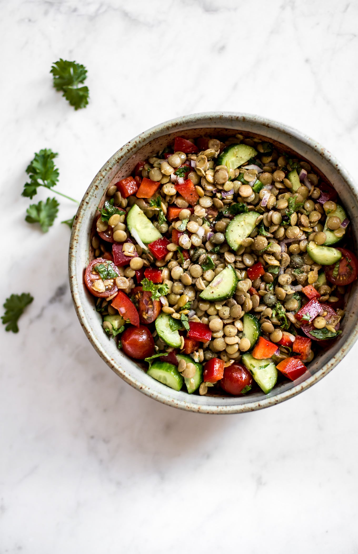 Fresh and Easy Green Lentil Salad Recipe • Salt & Lavender