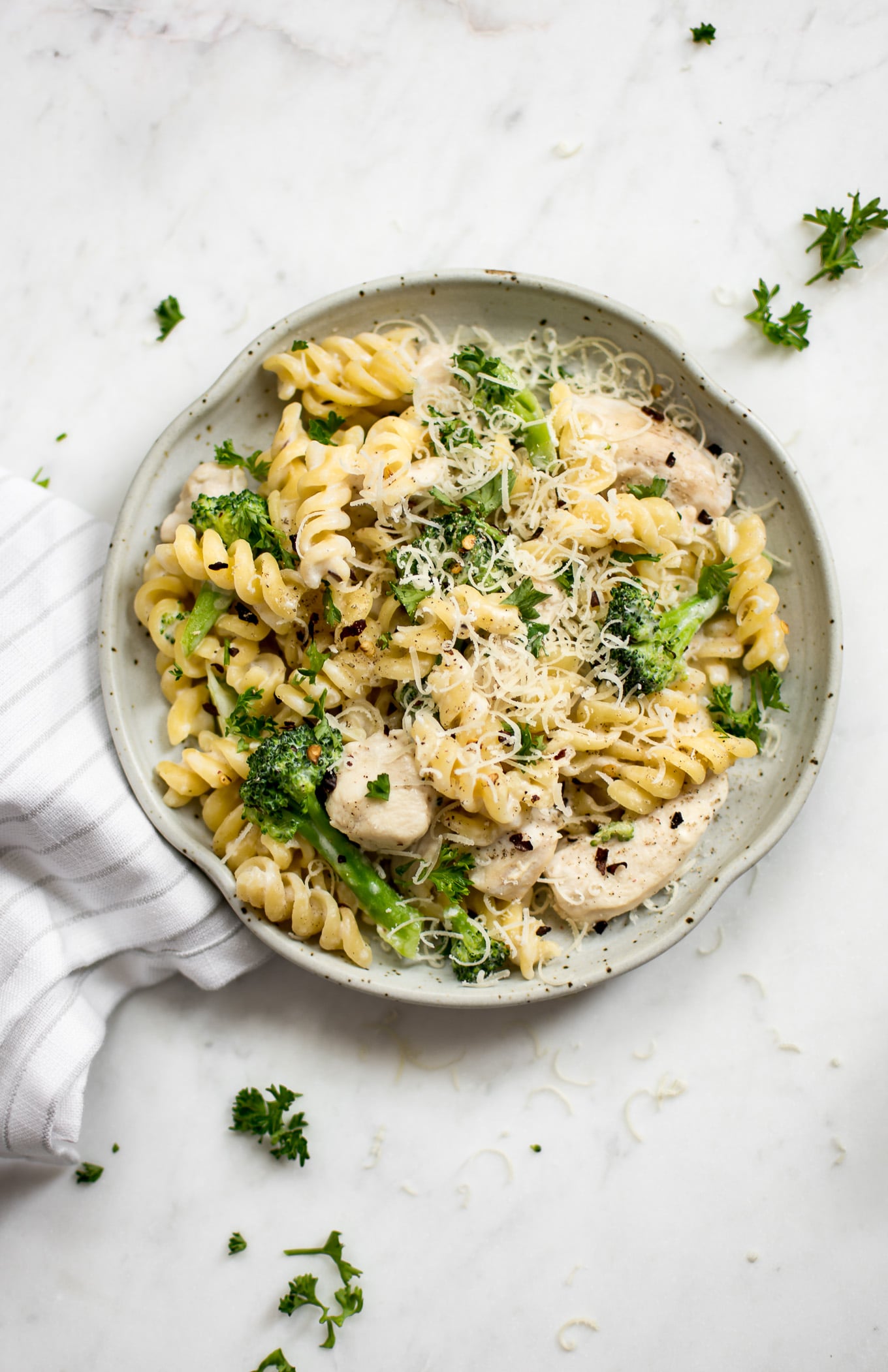 One Pot Chicken and Broccoli Pasta • Salt & Lavender