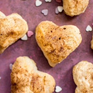 These puff pastry hearts are easy, fun, and the perfect heart-shaped treat for Valentine's Day!