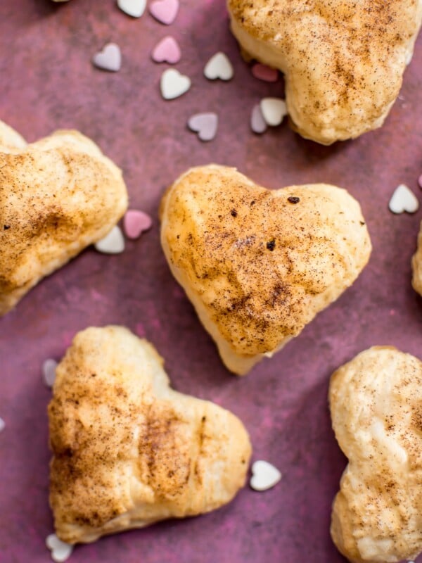 These puff pastry hearts are easy, fun, and the perfect heart-shaped treat for Valentine's Day!