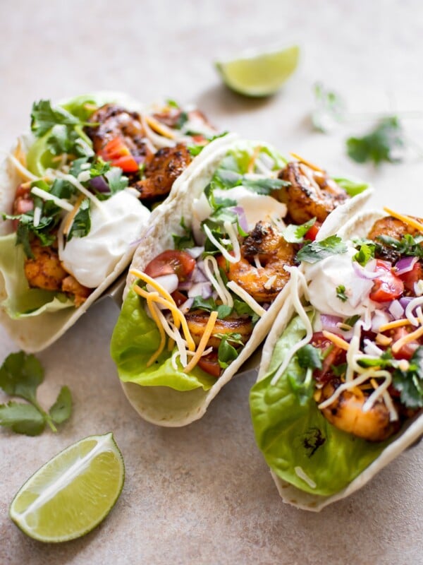 These blackened shrimp tacos are healthy, fast, and packed with flavor! They're the perfect way to shake up Taco Tuesday at your house. 