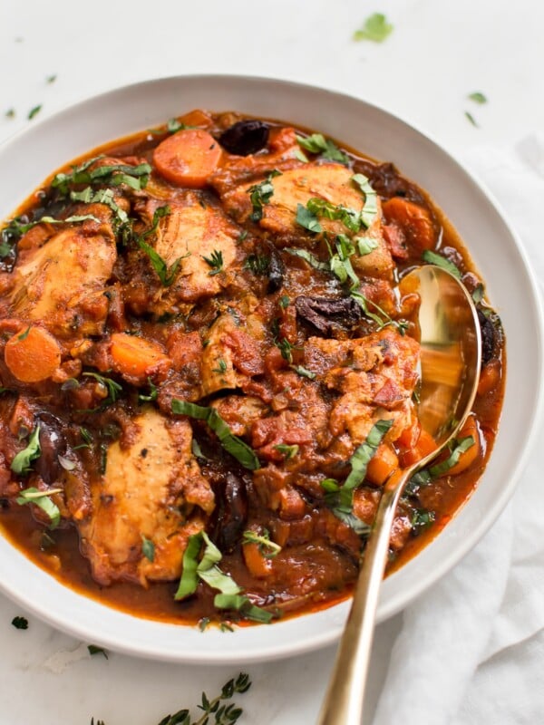 Yes, you can make authentic Italian Chicken Cacciatore in the Instant Pot! This electric pressure cooker Chicken Cacciatore recipe is healthy, easy, and has that delicious traditional taste. You can make it with boneless chicken thighs or chicken breasts if you wish. You will love this classic rustic chicken recipe!
