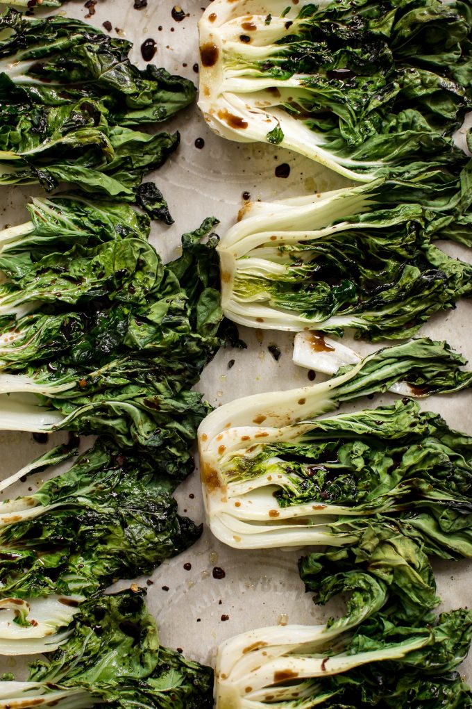 Easy Roasted Baby Bok Choy • Salt & Lavender