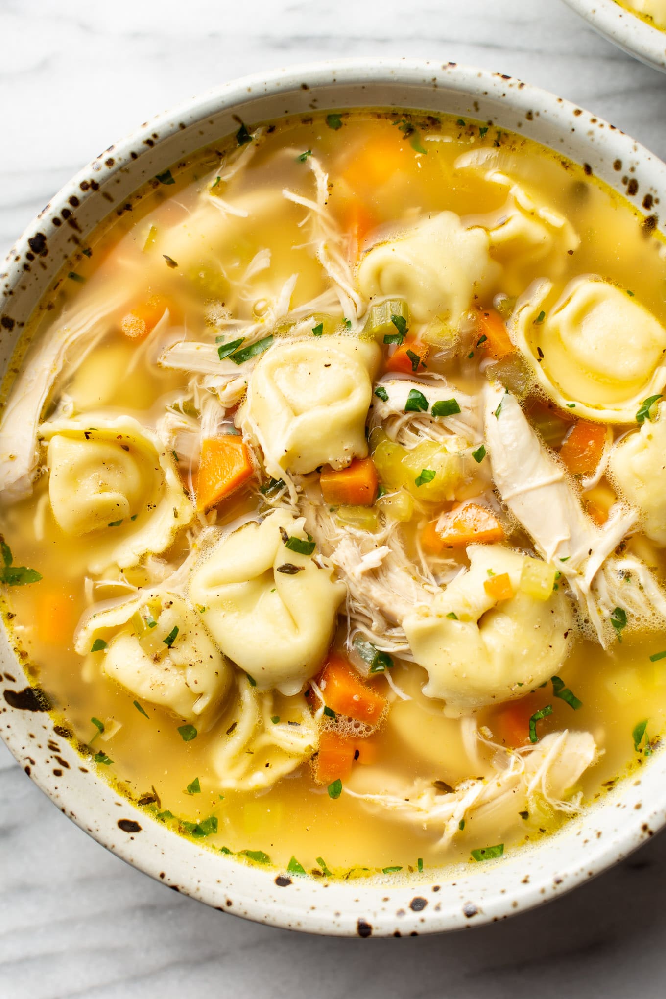 Easy Chicken Tortellini Soup • Salt & Lavender