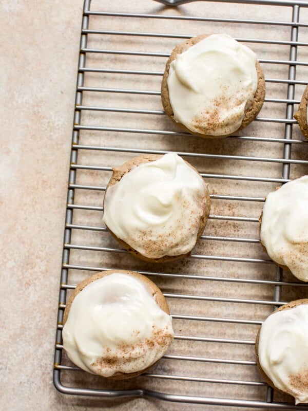 These soft carrot cake cookies with cream cheese frosting are made with Betty Crocker cake mix. This simple recipe has no nuts and has the best taste!