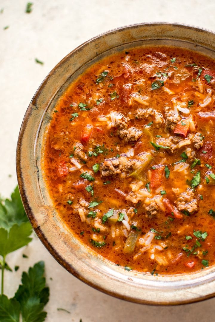 Easy Stuffed Pepper Soup Recipe Salt Lavender easy-stuffed-pepper-soup-recipe-salt-lavender