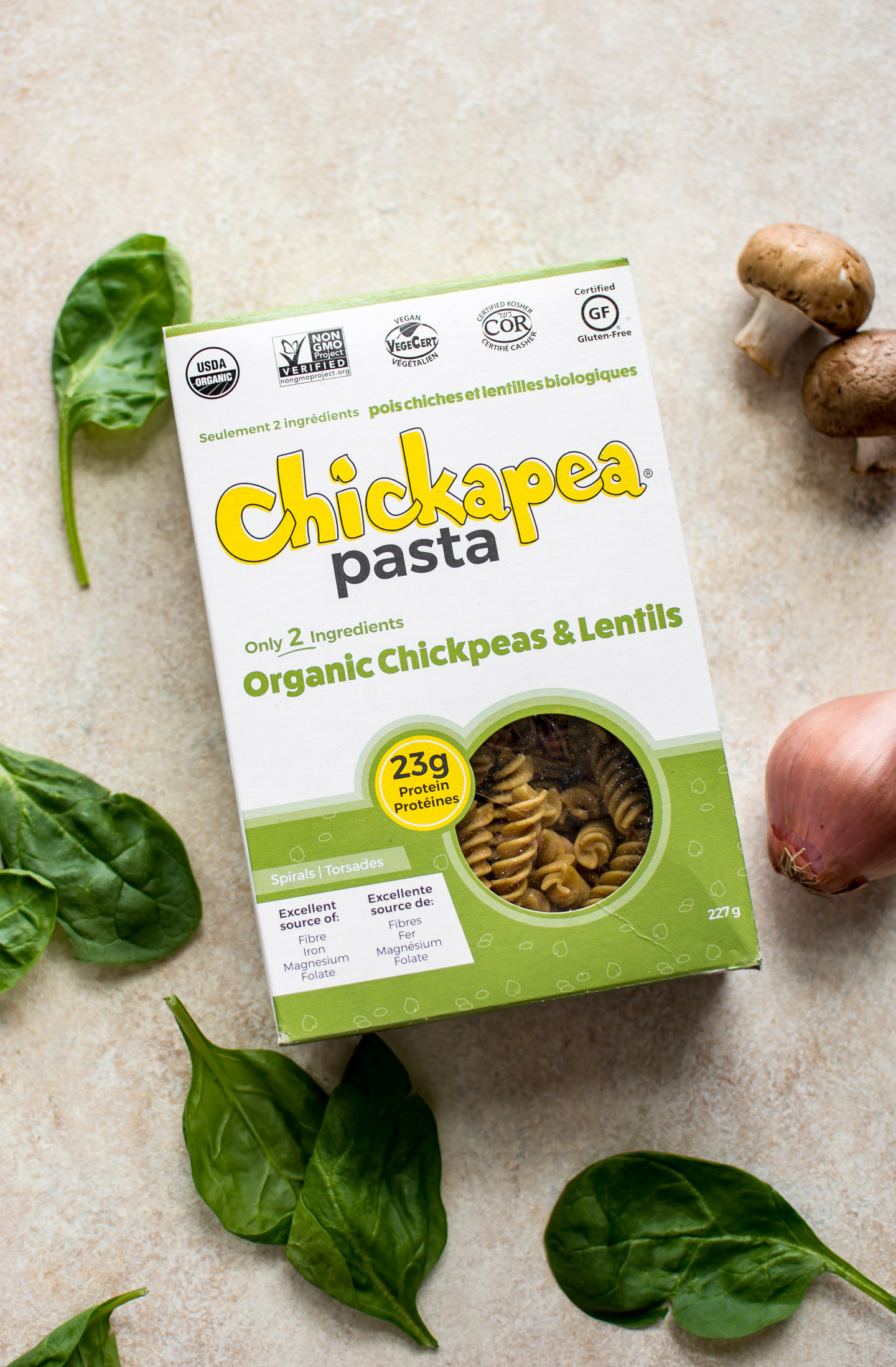 Vegan Spinach and Mushroom Pasta • Salt & Lavender