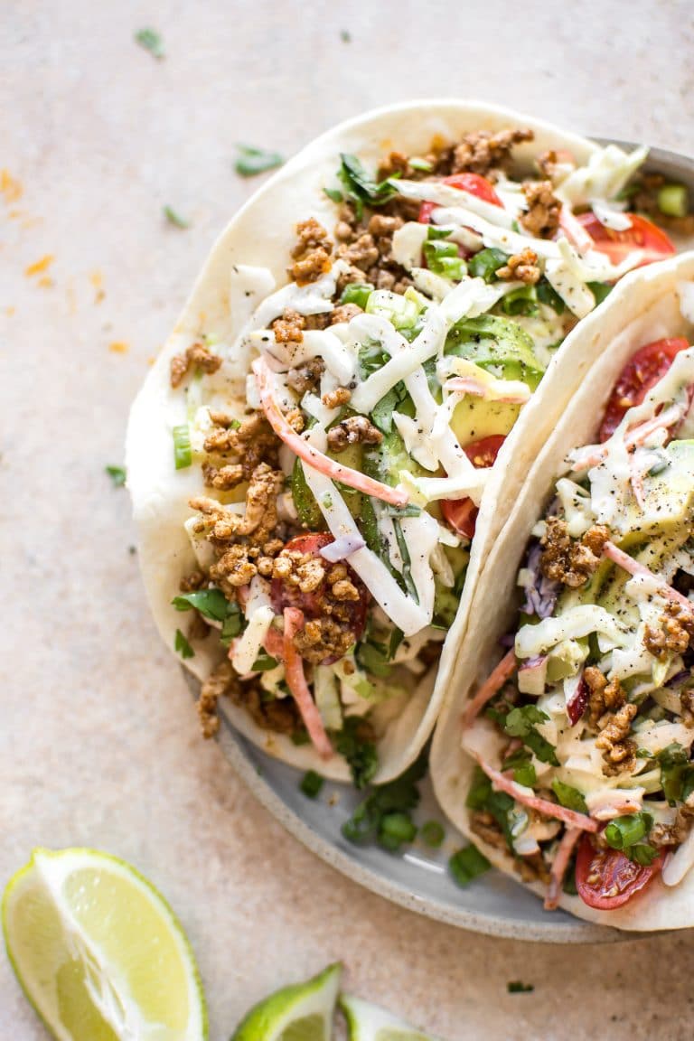Ground Pork Tacos with Apple Slaw • Salt & Lavender
