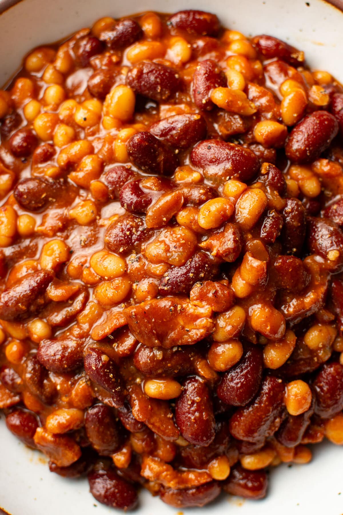 a bowl of baked beans