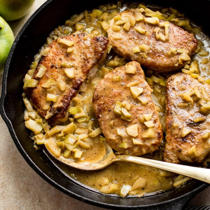 Easy Pork Chops and Apples • Salt & Lavender
