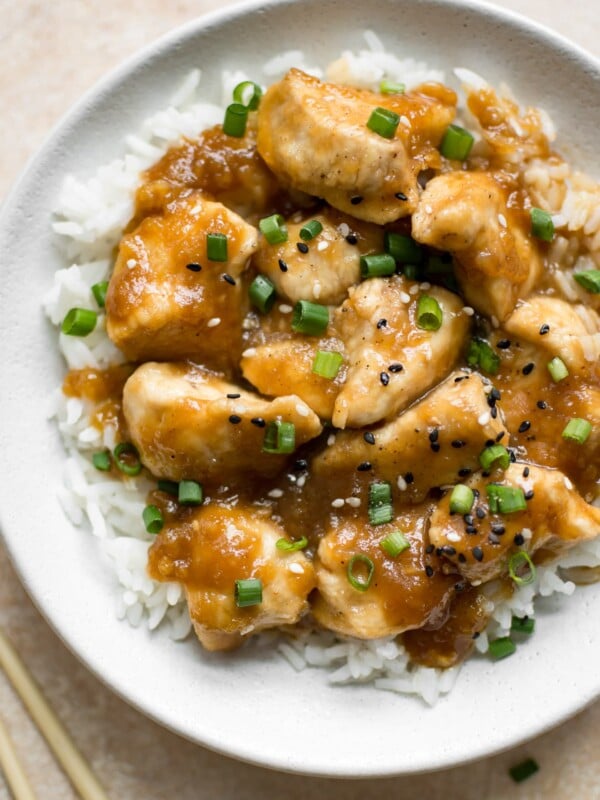 This easy Mongolian chicken recipe has the most delicious sweet and savory sauce! It's ready in under 30 minutes.