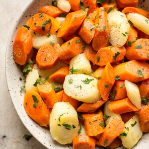 Instant Pot carrots and parsnips - a quick and simple side dish that's easily made in the electric pressure cooker. Don't own an Instant Pot? Stovetop method is also available!