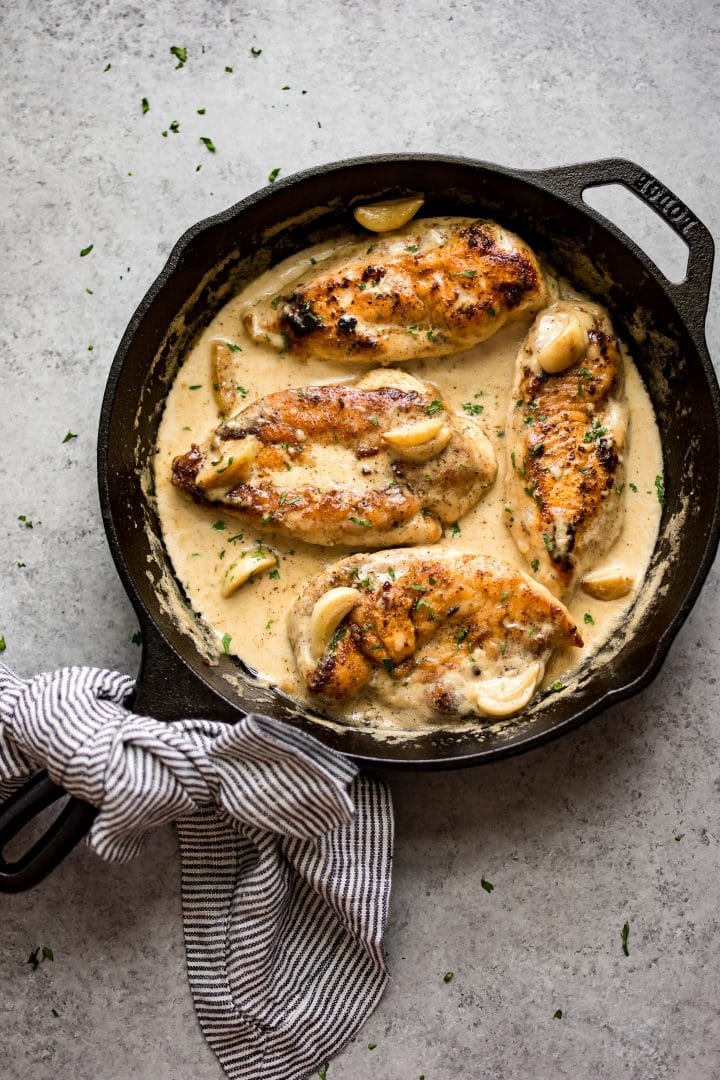 Creamy Garlic Chicken • Salt & Lavender