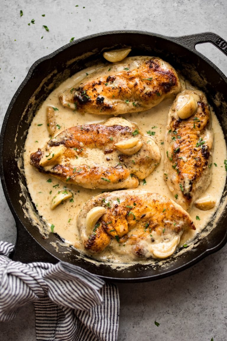 creamy garlic chicken recipe 3