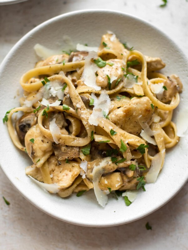 You'll adore this easy twist on the classic chicken marsala recipe - tender chicken pieces are coated in the creamy sauce that you love and tossed with mushrooms and pasta.