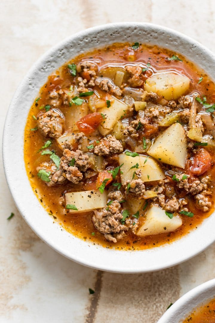 Instant Pot Hamburger Soup Salt Lavender