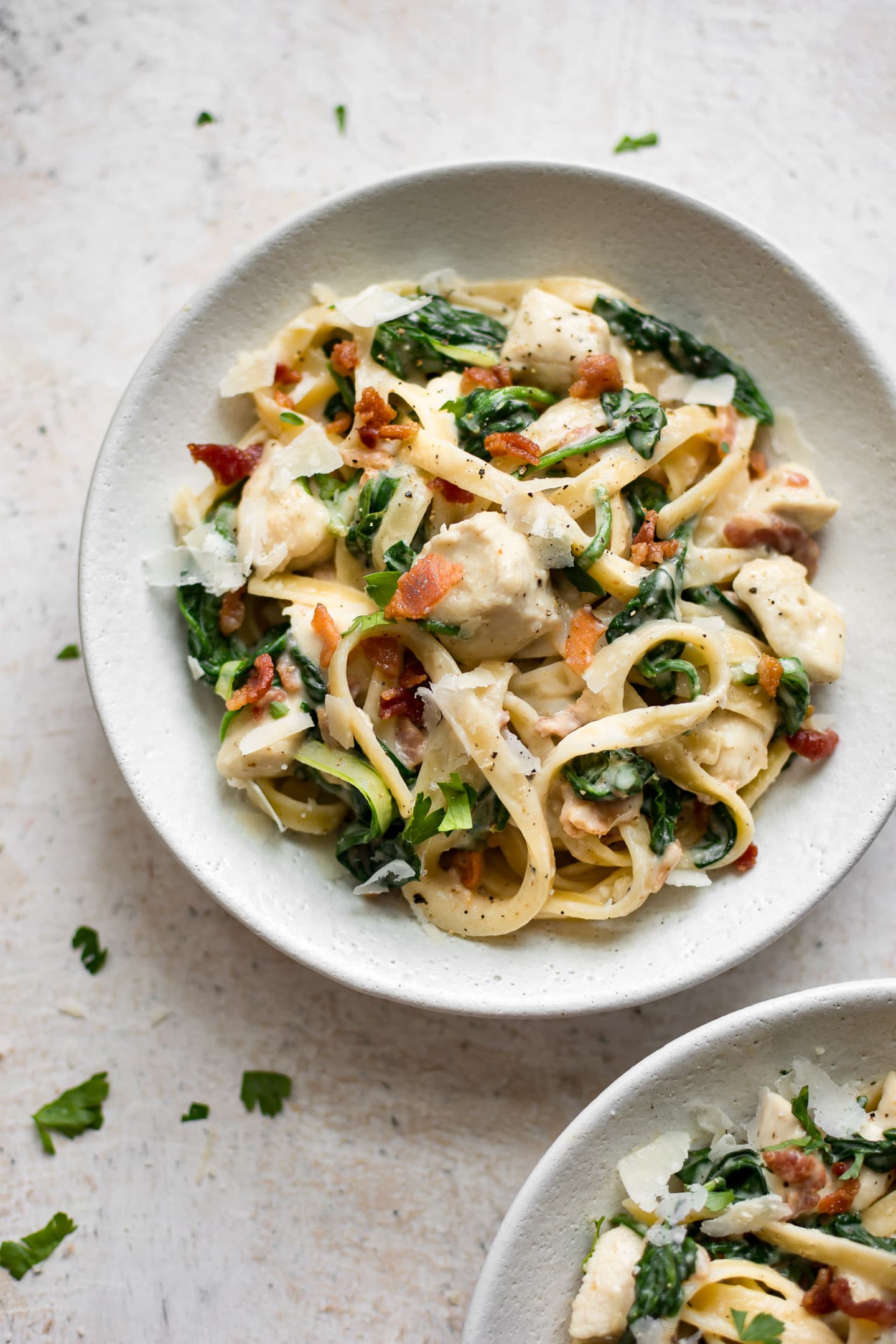 Chicken Bacon Spinach Pasta • Salt & Lavender