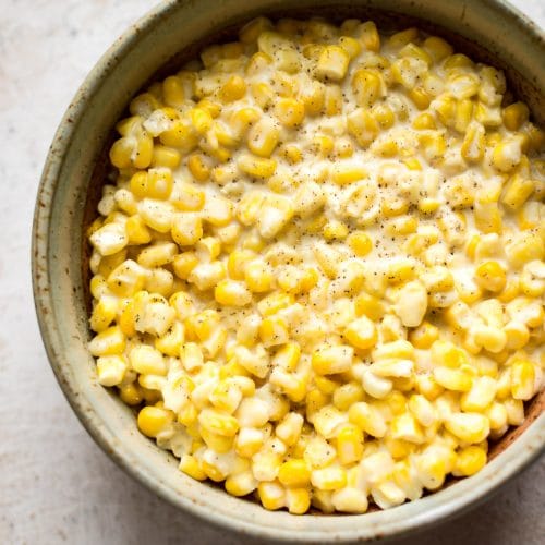 Easy Creamed Corn • Salt & Lavender
