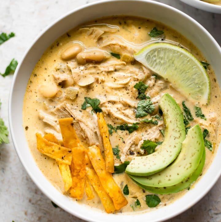 Instant Pot White Chicken Chili • Salt & Lavender