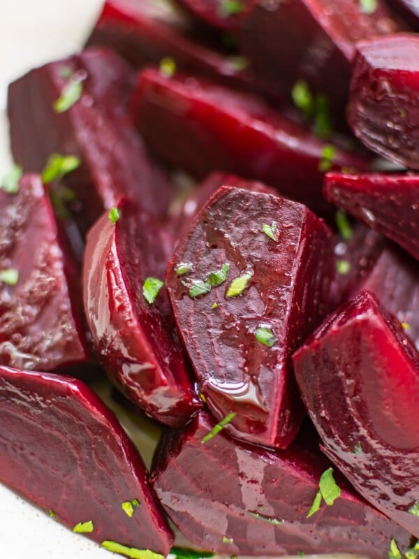 These Instant Pot beets are easy, healthy, and delicious! It's so easy to make beets in the electric pressure cooker. Let me show you how!