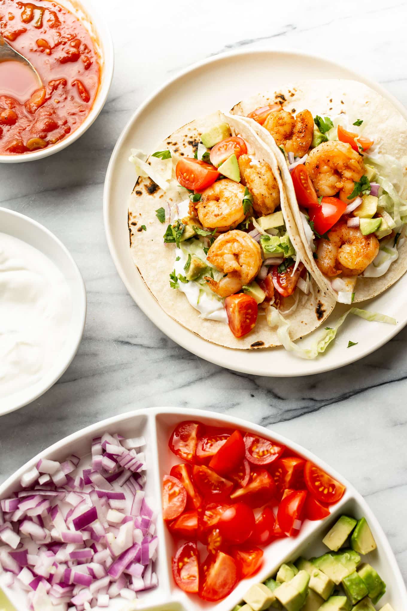Easy Shrimp Tacos [www.saltandlavender.com]