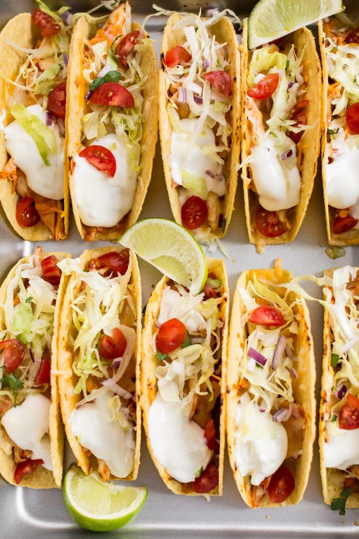 10 oven baked chicken tacos