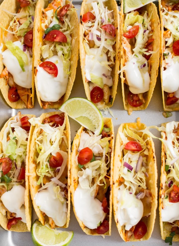 10 oven baked chicken tacos