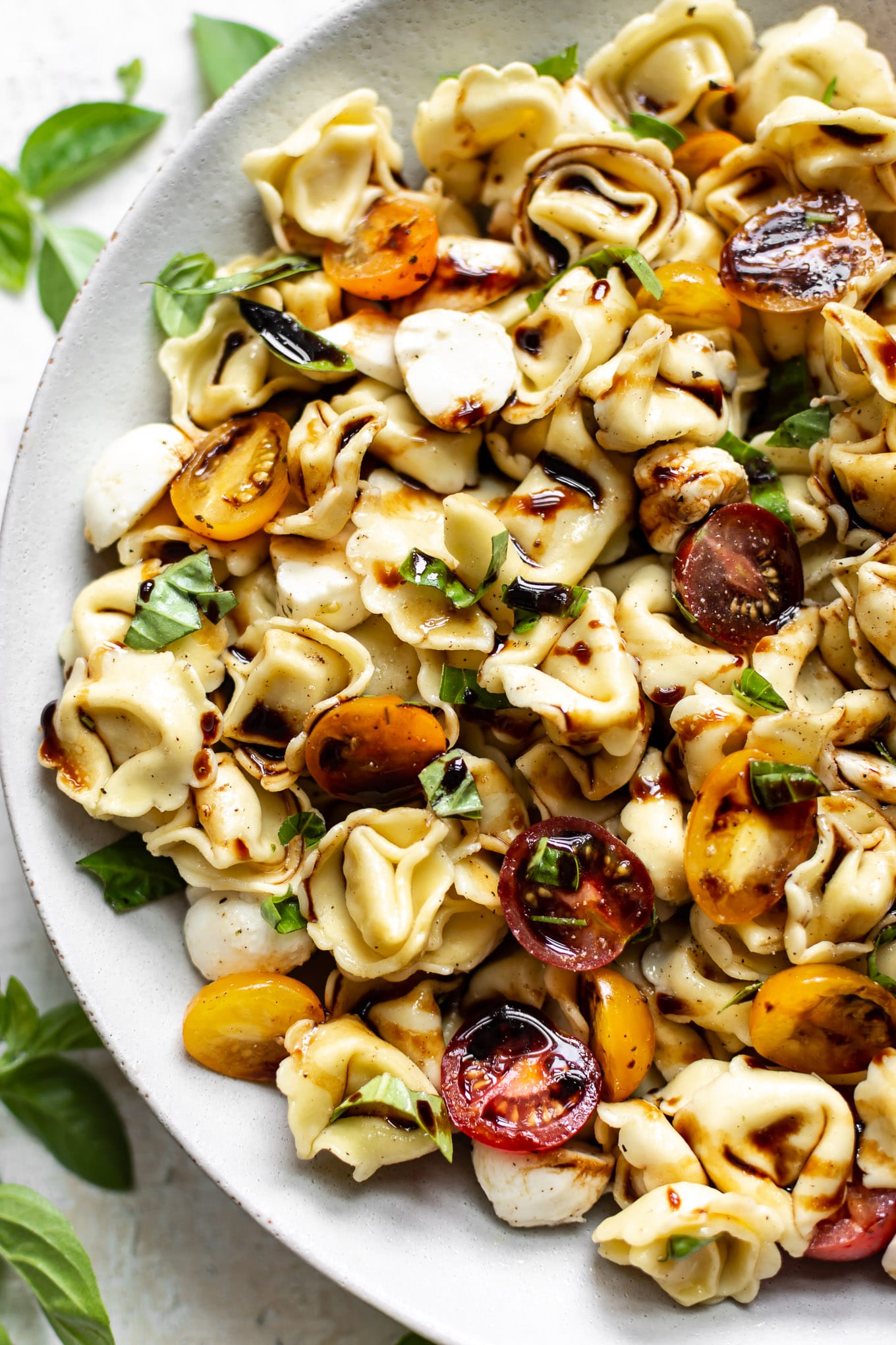 Caprese Tortellini Pasta Salad • Salt & Lavender