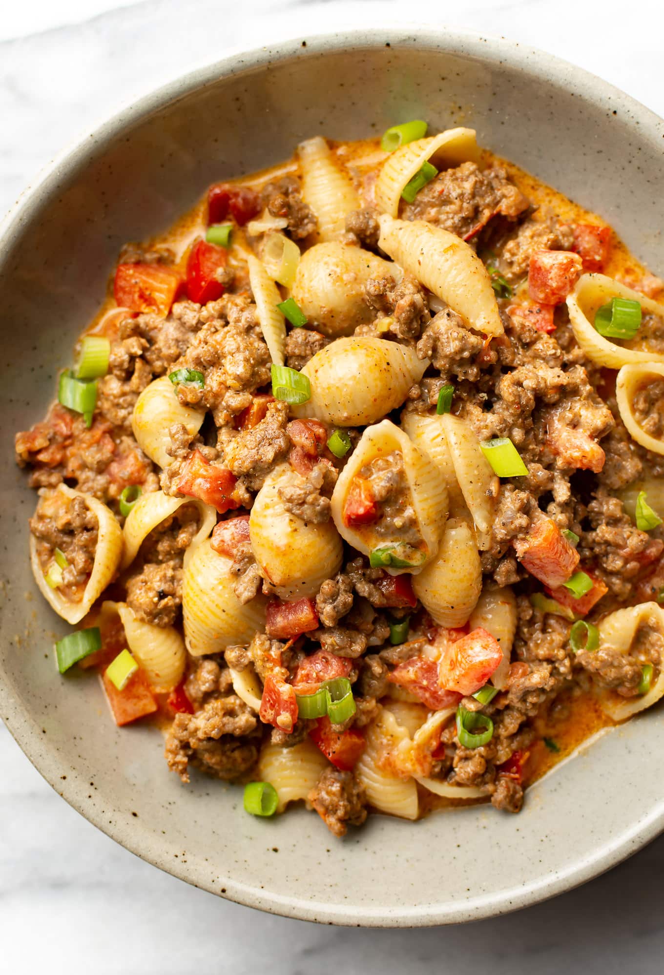 Easy Cheesy Taco Pasta • Salt & Lavender