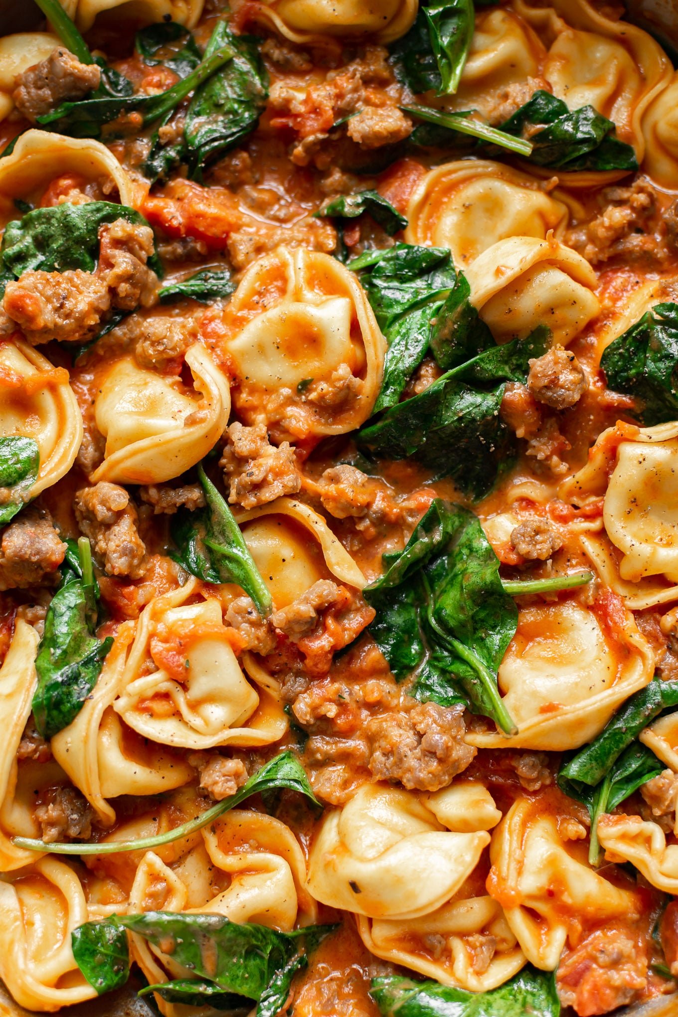 One Pan Tortellini with Sausage