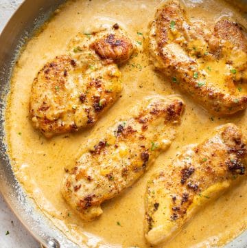 Chicken Lazone in a skillet