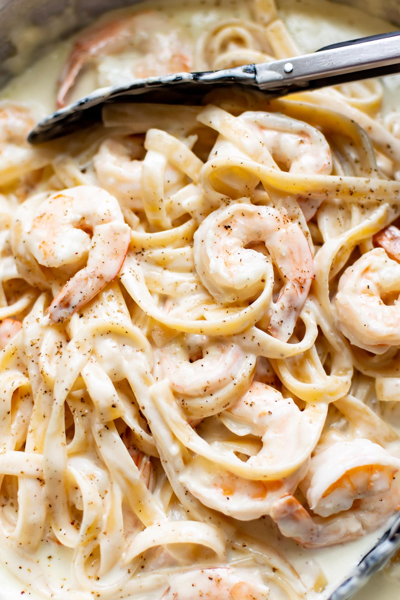 Easy Shrimp Alfredo Salt Lavender