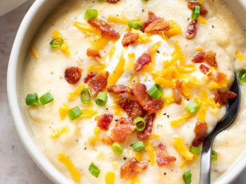 Easy Baked Potato Soup • Salt & Lavender