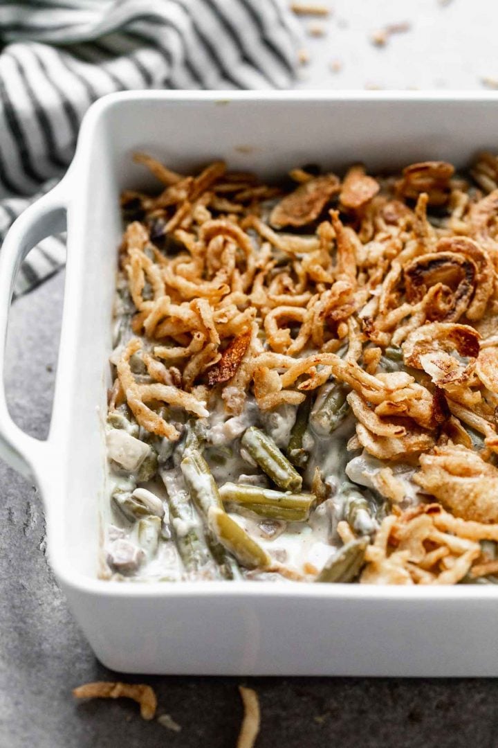 classic homemade green bean casserole