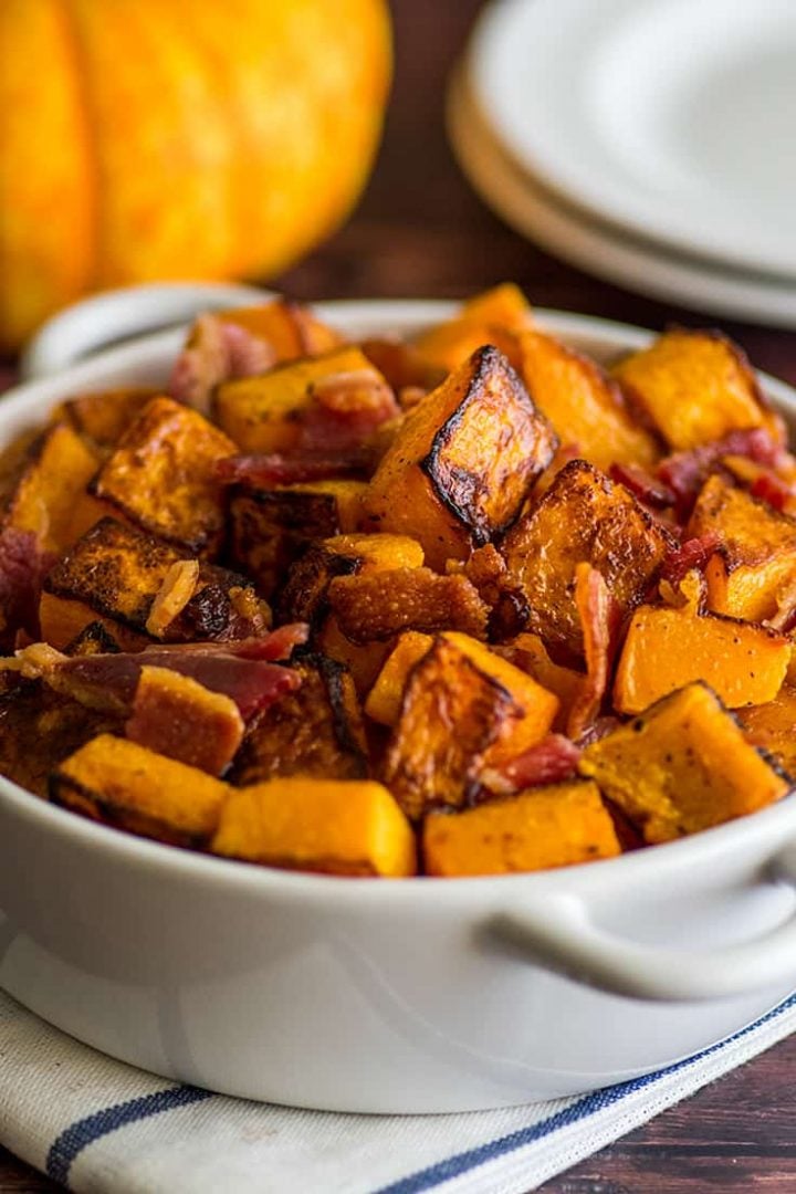 bacon and butternut squash