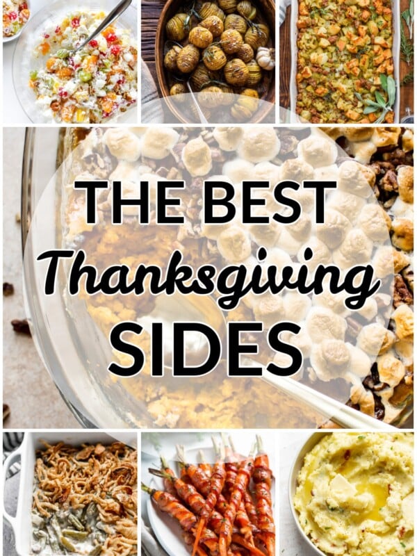 the best Thanksgiving side dishes collage