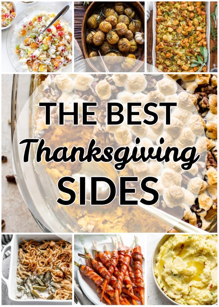 the best Thanksgiving side dishes collage