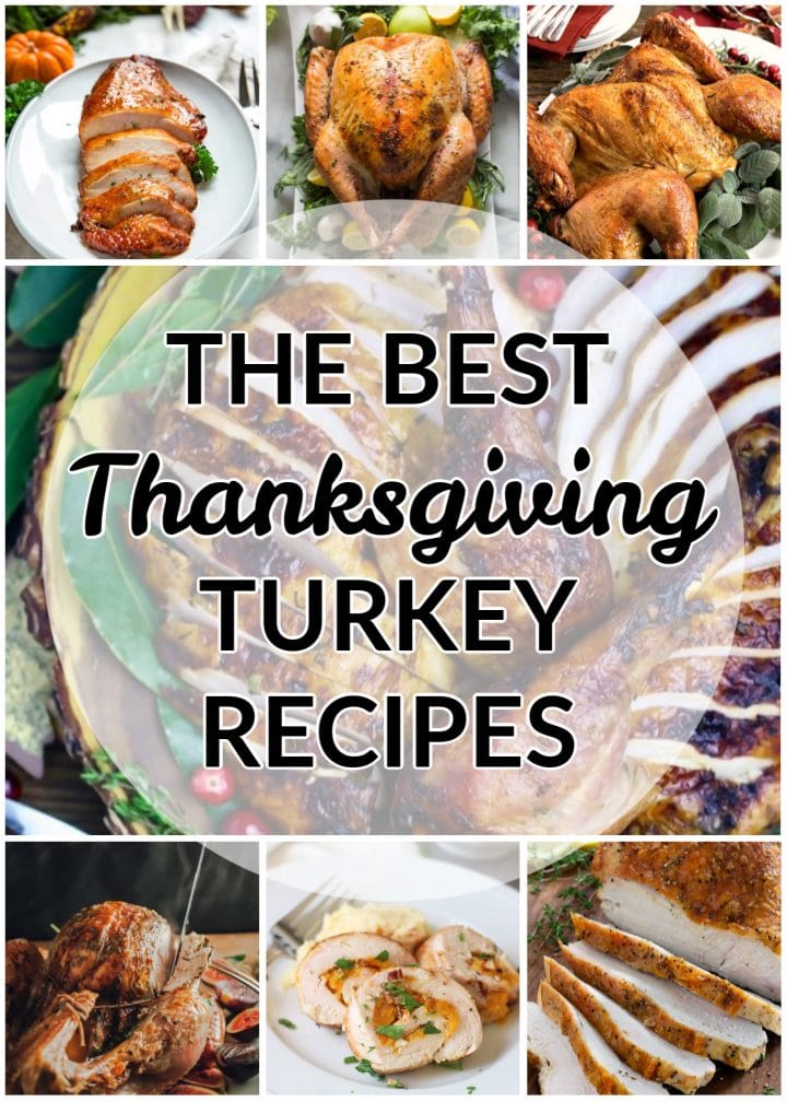 the best Thanksgiving turkey recipes collage