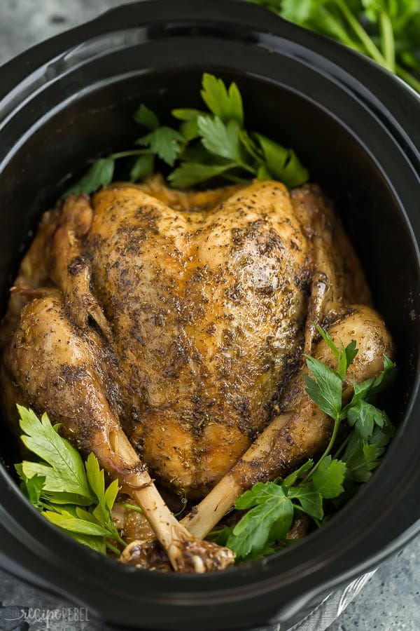 whole turkey in a Crockpot