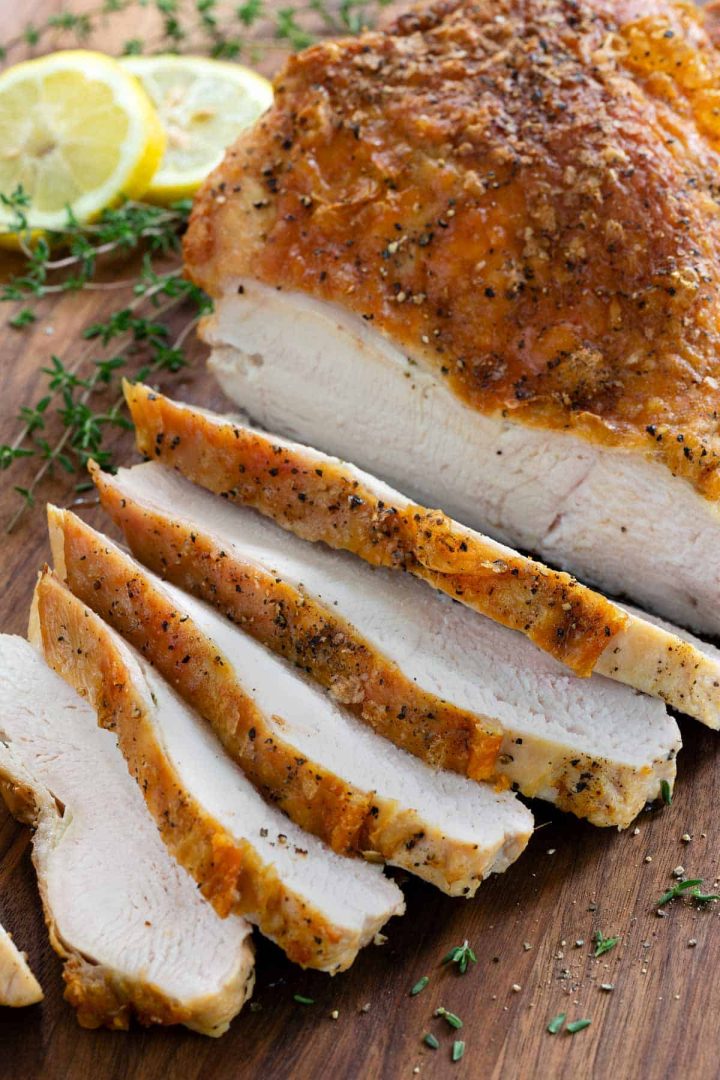 sliced roasted turkey breast