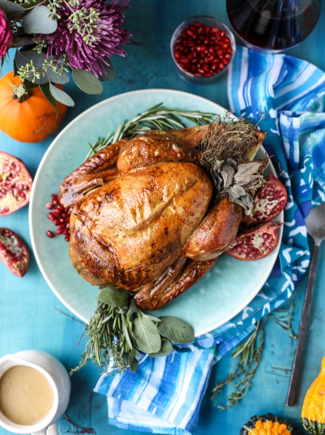 butter and wine roasted turkey